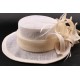 Chapeau mariée Lea en sisal écru ANCIENNES COLLECTIONS divers