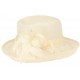 Chapeau Mariage Ecru Donna Leon Montane ANCIENNES COLLECTIONS divers