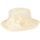 Chapeau Mariage Ecru Donna Leon Montane Chapeau cérémonie Léon montane