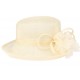 Chapeau Mariage Ecru Donna Leon Montane Chapeau cérémonie Léon montane