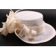 Chapeau mariée Lea en sisal écru ANCIENNES COLLECTIONS divers