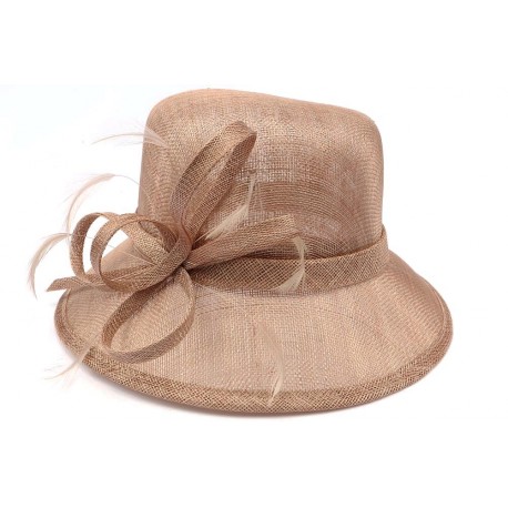 Chapeau Mariage Taupe Fiby Leon Montane ANCIENNES COLLECTIONS divers