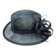 Chapeau Mariage marine Fryda Leon Montane Chapeau cérémonie Léon montane