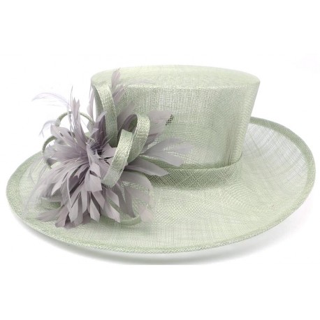 Chapeau Mariage Vert d'eau Livia Leon Montane ANCIENNES COLLECTIONS divers