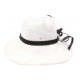 Chapeau Mariage Blanc et noir Loly Leon Montane Chapeau cérémonie Léon montane