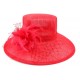 Chapeau Mariage Rouge Macha Leon Montane ANCIENNES COLLECTIONS divers