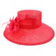 Chapeau Mariage Rouge Macha Leon Montane ANCIENNES COLLECTIONS divers