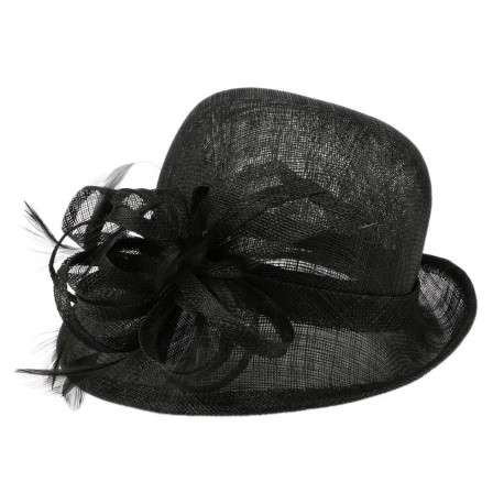 Chapeau Mariage noir Melle Leon Montane ANCIENNES COLLECTIONS divers