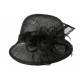 Chapeau Mariage noir Melle Leon Montane ANCIENNES COLLECTIONS divers