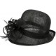 Chapeau Mariage noir Melle Leon Montane ANCIENNES COLLECTIONS divers