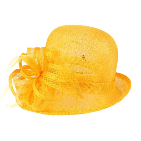 Chapeau Mariage Jaune Melle Leon Montane ANCIENNES COLLECTIONS divers