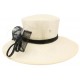 Chapeau Mariage Ivoire et Noir Melyo Leon Montane Chapeau cérémonie Léon montane