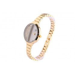 Bracelet montre femme or rose jaune et strass Sola ANCIENNES COLLECTIONS divers