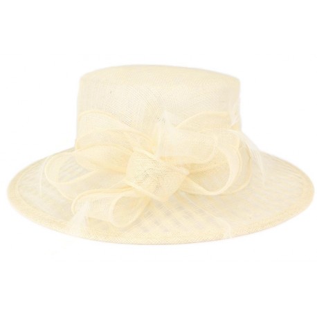 Chapeau Mariage Ivoire Mona Leon Montane ANCIENNES COLLECTIONS divers