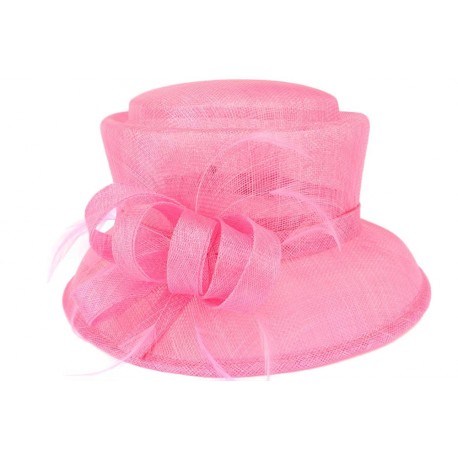 Chapeau Mariage Nanny fuchsia Leon Montane Chapeau cérémonie Léon montane