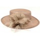 Chapeau Mariage Taupe Patty Leon Montane ANCIENNES COLLECTIONS divers