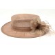 Chapeau Mariage Taupe Patty Leon Montane ANCIENNES COLLECTIONS divers