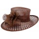 Chapeau Mariage Marron Pretty Leon Montane Chapeau cérémonie Léon montane