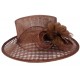 Chapeau Mariage Marron Pretty Leon Montane Chapeau cérémonie Léon montane