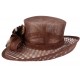 Chapeau Mariage Marron Pretty Leon Montane Chapeau cérémonie Léon montane