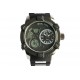 Montre homme chronometre noir bracelet gomme Koxos Montre Bellos