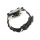 Montre homme chronometre noir bracelet gomme Koxos Montre Bellos