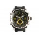 Montre homme chronometre noir et jaune bracelet gomme Kyxos ANCIENNES COLLECTIONS divers