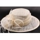 Chapeau mariée Suzie en sisal Ecru ANCIENNES COLLECTIONS divers