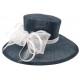 Chapeau Mariage Marine et Blanc Melyo Leon Montane ANCIENNES COLLECTIONS divers