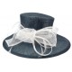 Chapeau Mariage Marine et Blanc Melyo Leon Montane ANCIENNES COLLECTIONS divers