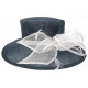 Chapeau Mariage Marine et Blanc Melyo Leon Montane ANCIENNES COLLECTIONS divers