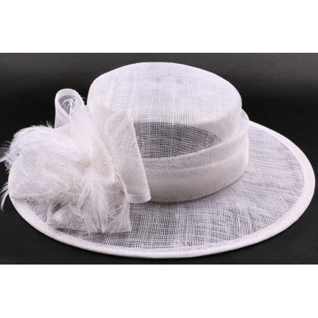 Chapeau mariée Lola en sisal blanchi ANCIENNES COLLECTIONS divers