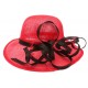 Chapeau Mariage Rouge et Noir Loly ANCIENNES COLLECTIONS divers