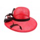 Chapeau Mariage Rouge et Noir Loly ANCIENNES COLLECTIONS divers