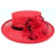 Chapeau Mariage Rouge et Noir Livia Leon Montane ANCIENNES COLLECTIONS divers