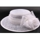 Chapeau mariée Lola en sisal blanchi ANCIENNES COLLECTIONS divers