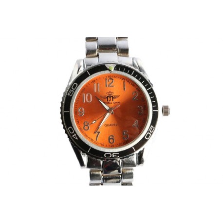 Montre acier orange et argent sport Michael John ANCIENNES COLLECTIONS divers