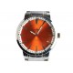 Montre homme orange acier argent Michael John ANCIENNES COLLECTIONS divers