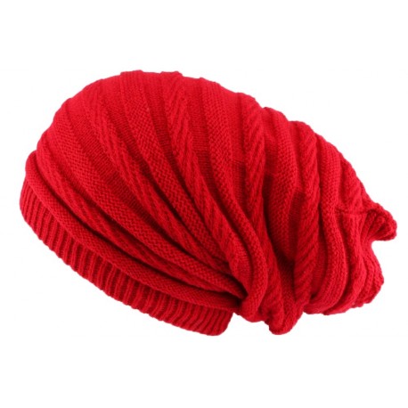 Bonnet rasta rouge Jack, bonnet long homme et femme fashion livré 48h!