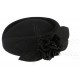 Chapeau bibi noir femme en feutre Kate Léon Montane ANCIENNES COLLECTIONS divers