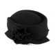 Chapeau bibi noir femme en feutre Kate Léon Montane ANCIENNES COLLECTIONS divers