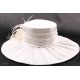 Chapeau mariée Hermine en taffetas écru ANCIENNES COLLECTIONS divers