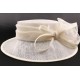 Chapeau mariée Arya en sisal écru ANCIENNES COLLECTIONS divers