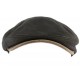 Casquette cuir suédine noir Dooker Aussie Apparel CASQUETTES Aussie Apparel