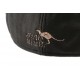 Casquette cuir suédine noir Dooker Aussie Apparel CASQUETTES Aussie Apparel