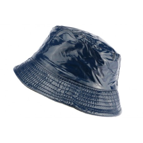 Chapeau pluie bleu Maud Nyls Création chapeau pluie Nyls Création