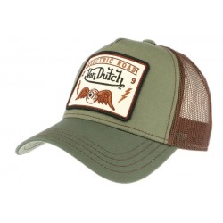 Casquette trucker Von Dutch Electric Road vert olive CASQUETTES VON DUTCH