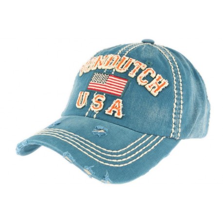 Casquette Von Dutch Bleu et Orange Eric ANCIENNES COLLECTIONS divers