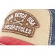 Casquette Von Dutch Rouge et Bleu Dylan Motorcycles CASQUETTES VON DUTCH