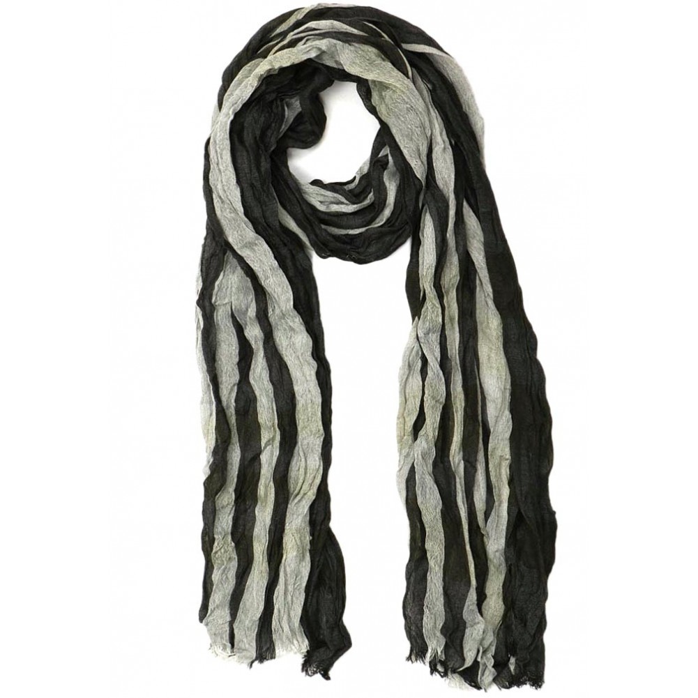 Choisir une Echarpe Noire Grise, foulard homme tendance doux livré 48h